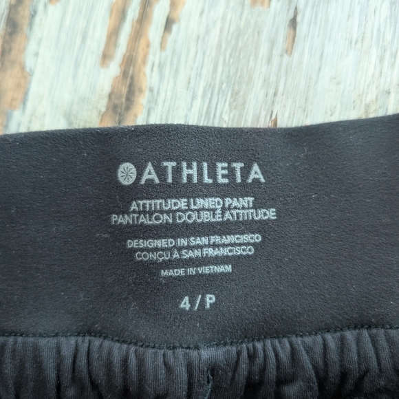 Athleta Attitude Lined Pant Women's 4 Petite Black - Picture 8 of 11